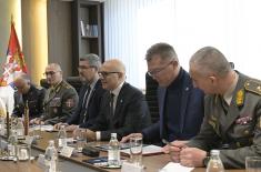 Састанак министра Вучевића са председавајућим Војном комитету Европске уније генералом Бригером