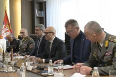 Minister Vučević meets with Chairman of European Union Military Committee General Brieger