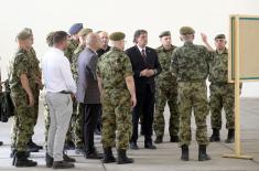 Minister of Defence inspects infrastructure works in Niš barracks