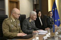 Sastanak ministra Vučevića sa predsedavajućim Vojnom komitetu Evropske unije generalom Brigerom