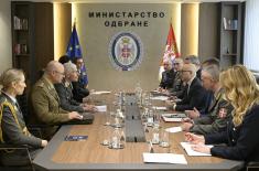 Sastanak ministra Vučevića sa predsedavajućim Vojnom komitetu Evropske unije generalom Brigerom