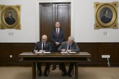 Minister Vučević signs Protocol on Cooperation with Matica Srpska