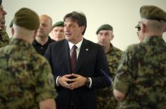 Minister of Defence inspects infrastructure works in Niš barracks