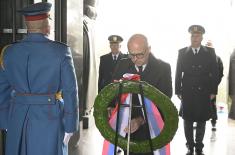 Minister Vučević lays wreath at Monument to Unknown Hero to mark Armistice Day