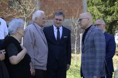 Minister Vučević attends ceremony to mark death anniversary of Košare fighter Ivan Vasojević in Sjenica 