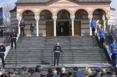 Minister Vučević attends unveiling of memorial plaques commemorating new Kosovo heroes in church in Niš