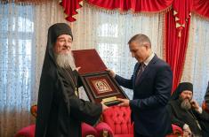 Minister Stefanović takes part in ceremony welcoming Patriarch Porfirije to Mileševa Monastery