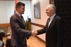 Minister of Defence with Bulgarian Ambassador