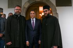 Minister Stefanović takes part in ceremony welcoming Patriarch Porfirije to Mileševa Monastery