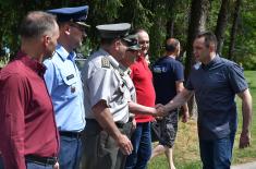 Minister of Defence at 1st May Reveille in Karađorđevo