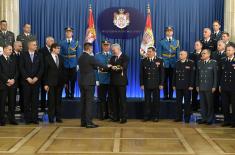 Reception by the President of the Republic on the occasion of the Serbian Armed Forces Day