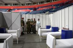  Minister Vulin: In accordance with the order of the President and Supreme Commander Vučić, the Serbian Armed Forces have prepared the Arena for the reception of patients