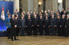 Reception by the President of the Republic on the occasion of the Serbian Armed Forces Day