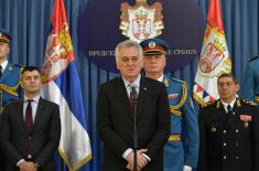 Reception by the President of the Republic on the occasion of the Serbian Armed Forces Day