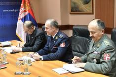 Defence Minister meets with representatives of the Trade Union “Sloga”