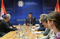 Defence Minister meets with representatives of the Trade Union “Sloga”