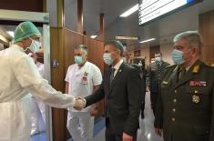 Minister Stefanović visits the injured employee