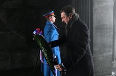President of the Republic of Slovenia Laid a Wreath at the Monument to Unknown Hero