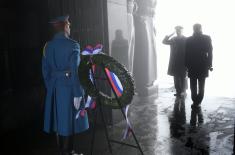 Predsednik Republike Slovenije položio venac na Spomenik neznanom junaku