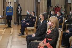 President Vučić presents decorations to members of the Ministry of Defence and the Serbian Armed Forces