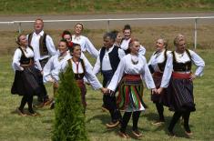 Minister of Defence at 1st May Reveille in Karađorđevo