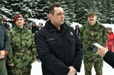 Serbian Armed Forces Trained for Action in Winter Conditions