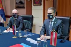 Minister Stefanović meets with Austrian Ambassador Lutterotti
