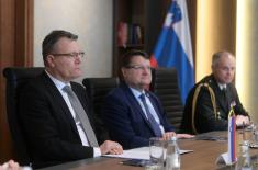 Minister Vučević Meets Ambassador of Slovenia Bergant