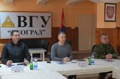 Ministar Stefanović obišao vojni Pogon za preradu drveta u Šapcu