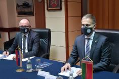 Састанак министра Стефановића са амбасадором Белорусије Бриљовим 