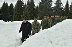 Serbian Armed Forces Trained for Action in Winter Conditions