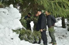 Serbian Armed Forces Trained for Action in Winter Conditions