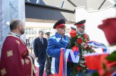 Minister Stefanović lays wreath at Memorial to Fallen Members of Republika Srpska
