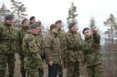 Minister Vučević Visits Members of 126th Air Surveillance, Early Warning and Guidance Brigade 