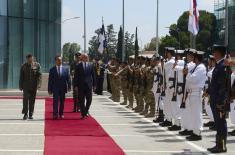 Minister Vučević meets with Minister of Defence of Cyprus Giorgallas