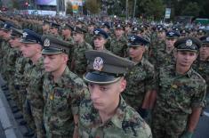 Generalna proba promocije najmlađih oficira Vojske Srbije 