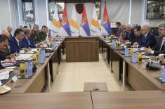 Minister Vučević meets with Minister of Defence of Cyprus Giorgallas