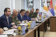 Minister Vučević meets with Minister of Defence of Cyprus Giorgallas