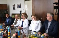 Minister Vulin: We are grateful to civilian healthcare service for helping the Serbian Armed Forces