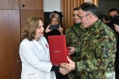 Minister Vulin: We are grateful to civilian healthcare service for helping the Serbian Armed Forces