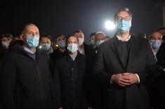 Predsednik i vrhovni komandant Vučić: Bolnica u Zemunu biće gotova za 24 dana