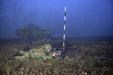 Testing of a modernised infantry fighting vehicle IFV M-80A and shooting under low light conditions