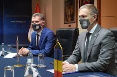 Састанак министра Стефановића са амбасадорком Румуније Давидоиу 