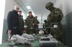 Minister Vučević visits 72nd Special Operations Brigade