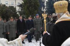 Обележавање Бадњег дана у јединицама Војске Србије