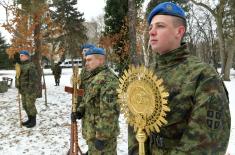 Обележавање Бадњег дана у јединицама Војске Србије