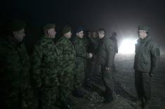 Testing of a modernised infantry fighting vehicle IFV M-80A and shooting under low light conditions