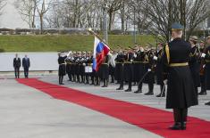 Minister Vučević meets with Slovenian Minister of Defence Šarec in Ljubljana