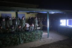 Testing of a modernised infantry fighting vehicle IFV M-80A and shooting under low light conditions