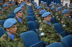 Farewell ceremony held for the contingent of the Serbian Armed Forces due for the UN mission in the Central African Republic